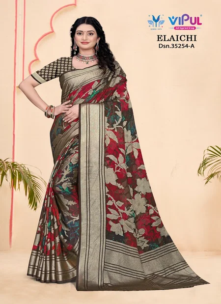 Elaichi 35254 A To D By Vipul Brasso Surat Occasion Wear Saree Wholesale Market